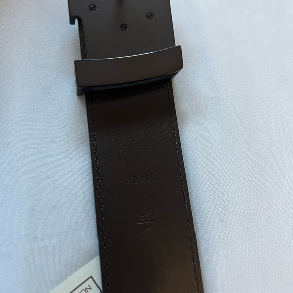 Louis Vuitton Men’s Belt - Damier Ebene Size 30 34/85cm - Picture 2 of 6